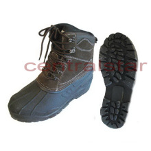 Moda para hombre café cuero zapatos de nieve (SB051)